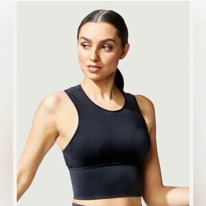 MICHI Navy & Black Racerback Tank Top